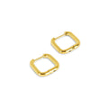 Women's Stainless Steel 18K Gold-Plated Earrings – Hoop Square Hoop – Meiva earrings