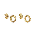 Women's Stainless Steel 18K Gold-Plated Earrings – Twist Earring – Meiva earrings