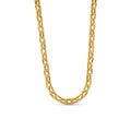 Women's Stainless Steel 18K Gold-Plated Necklace – Chunky Link, Layered – Meiva necklace