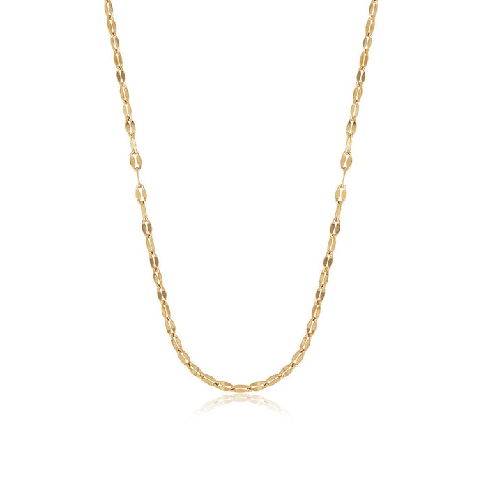 Women's Stainless Steel 18K Gold-Plated Necklace – Destiny Chain, Dainty – Meiva necklace