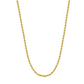 Women's Stainless Steel 18K Gold-Plated Necklace – Fine 2mm Brazilian Chain, Layered – Meiva necklace