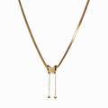 Women's Stainless Steel 18K Gold-Plated Necklace – Free Butterfly Mesh, Dainty – Meiva necklace