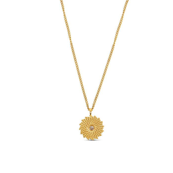 Women's Stainless Steel 18K Gold-Plated Necklace – Glow, Layered – Meiva necklace