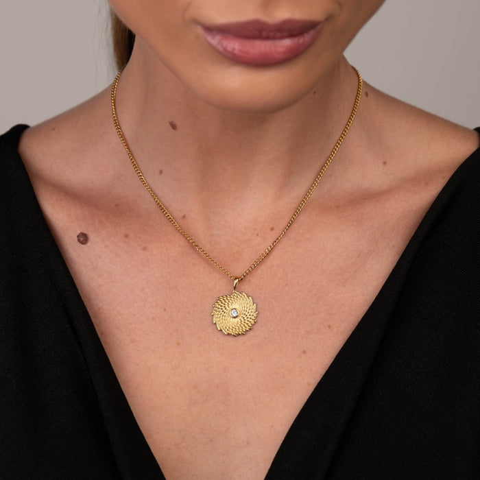 Women's Stainless Steel 18K Gold-Plated Necklace – Glow, Layered – Meiva necklace view 4