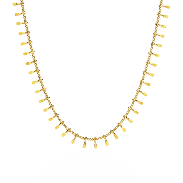 Women's Stainless Steel 18K Gold-Plated Necklace – Jurere Choker, Dainty – Meiva necklace
