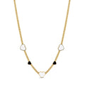 Women's Stainless Steel 18K Gold-Plated Necklace – Love Glow Monochrome, Dainty – Meiva necklace