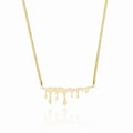 Women's Stainless Steel 18K Gold-Plated Necklace – Minimalist Honeycomb, Dainty – Meiva necklace