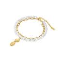 Women's Stainless Steel 18K Gold-Plated Pearl Anklet – Noronha, Dainty – Meiva anklet