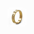 Women's Stainless Steel 18K Gold-Plated Ring – Classic Inspiration – Meiva ring