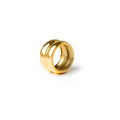Women's Stainless Steel 18K Gold-Plated Ring – Double Chunky, Statement – Meiva ring