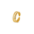 Women's Stainless Steel 18K Gold-Plated Ring – Duo – Meiva ring