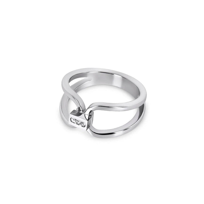 Women's Stainless Steel 18K Gold-Plated Ring – Ternura Silver, Dainty – Meiva ring