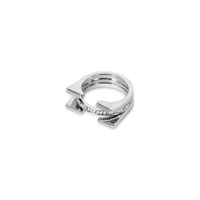 Women's Stainless Steel 18K Gold-Plated Ring – Truth Silver – Meiva ring
