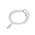 Women's Stainless Steel Cubic Zirconia Pearl Anklet – Noronha Silver – Meiva anklet